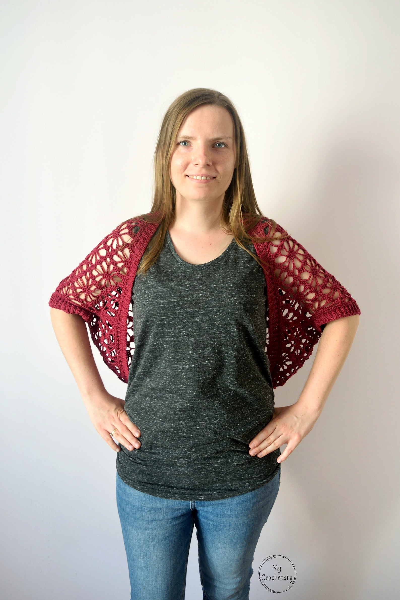 Meadow Lace Crochet Shrug