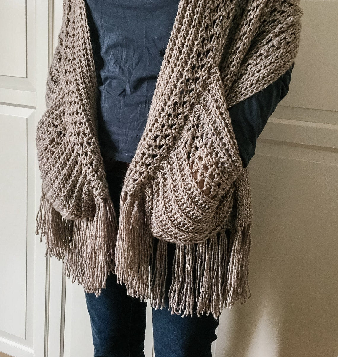 EASY Crochet Boho Scarf Pattern